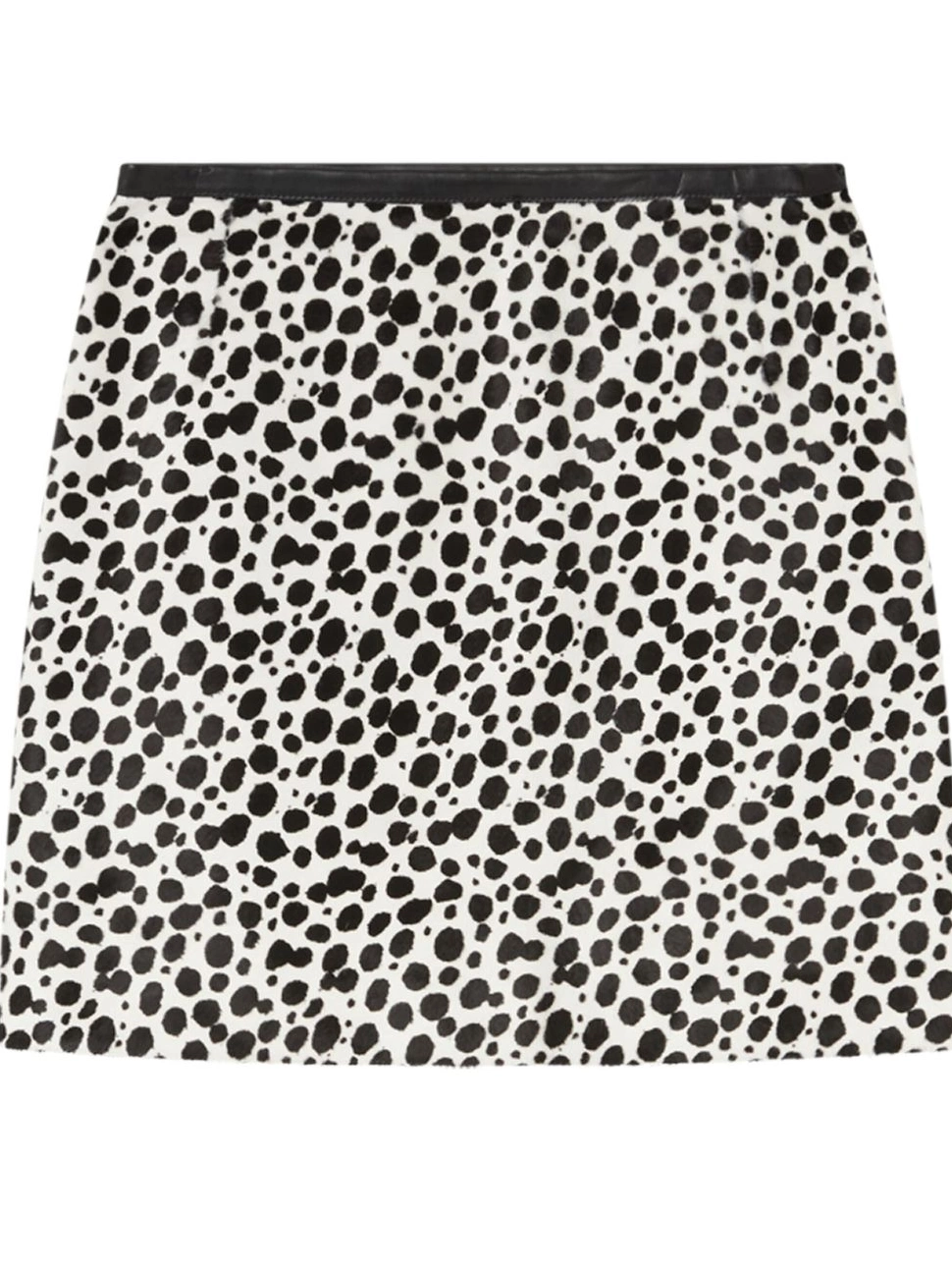 Affordable Women mini-skirt Versace cow-print leather 0825